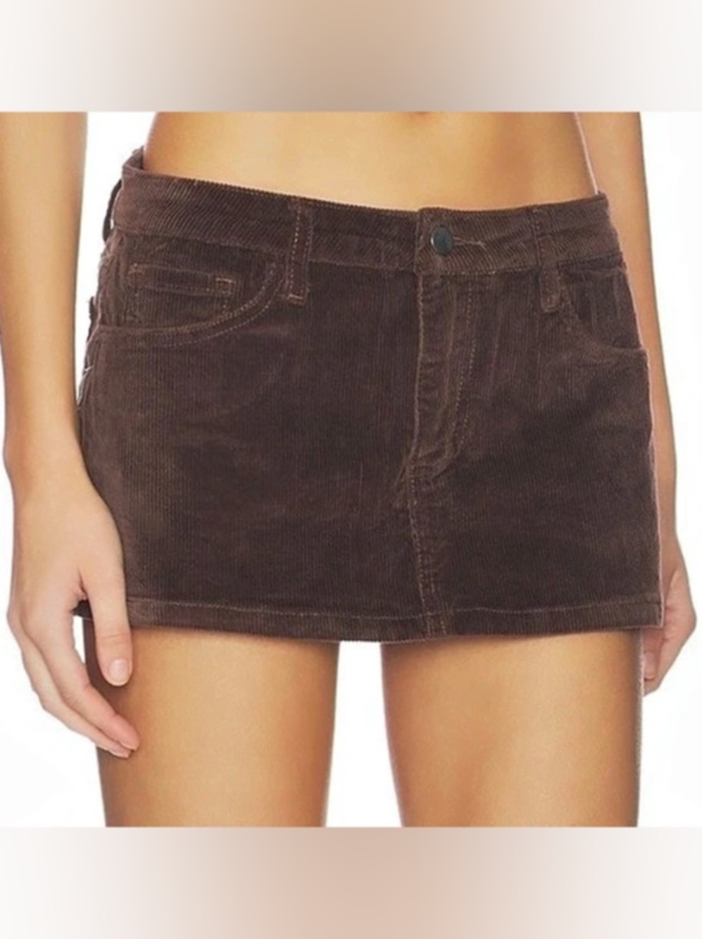 More to Come Lana Mini Skort Corduroy Brown Small